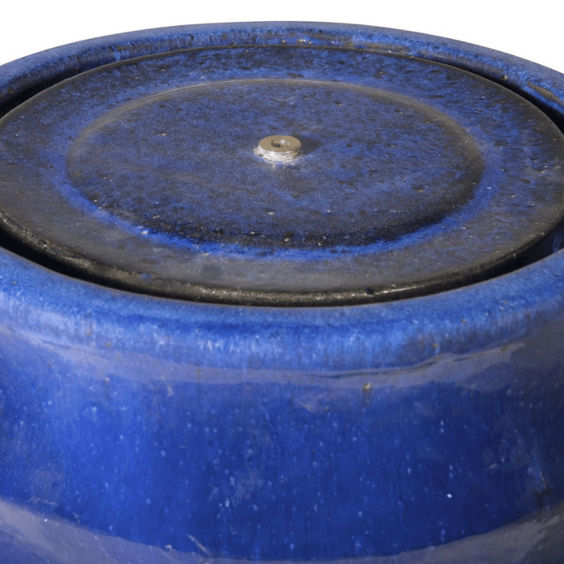Glazed Ceramic Bosna Hi Fountain   Blue top