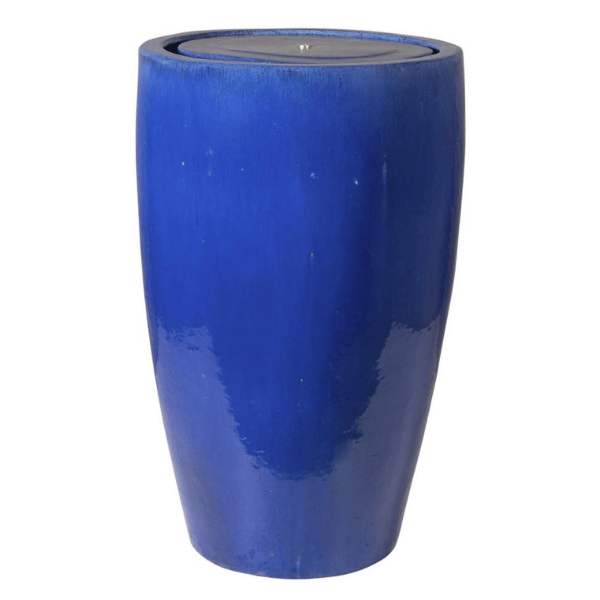 Glazed Ceramic Praga Hi Fountain Blue