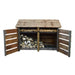 Hambleton 4ft brown slatted open