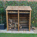Hambleton 6ft brown slatted open