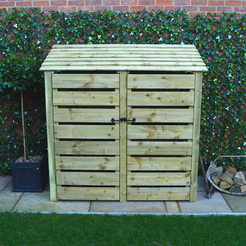 Hambleton 6ft green slatted closed