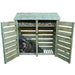 Hambleton 6ft green slatted open