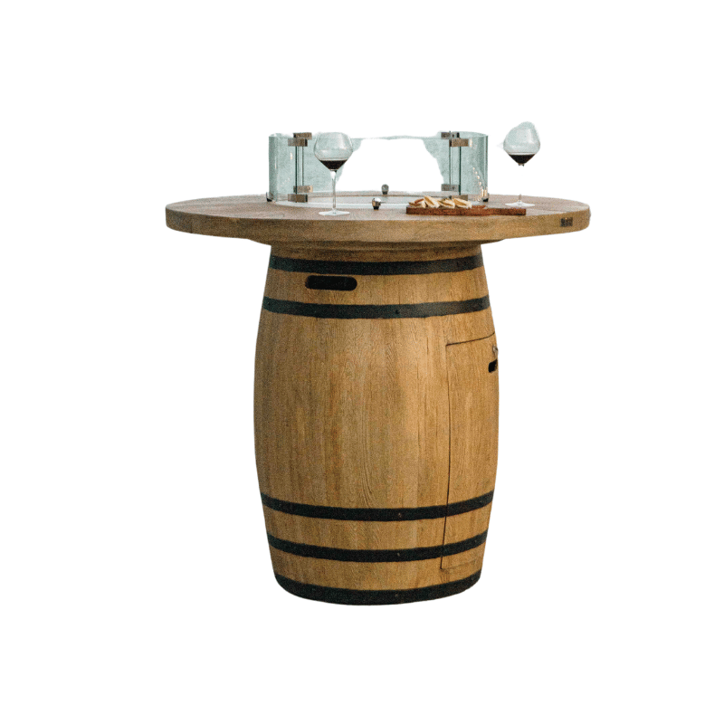 Elementi Tuscany Barrel Fire Table