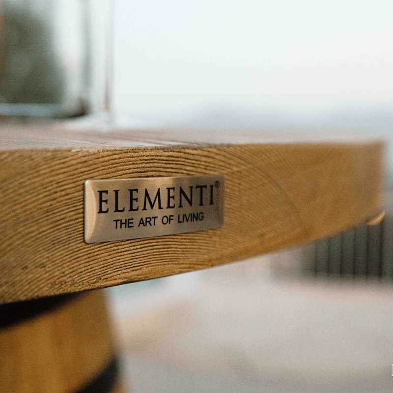 Elementi Tuscany Barrel Fire Table