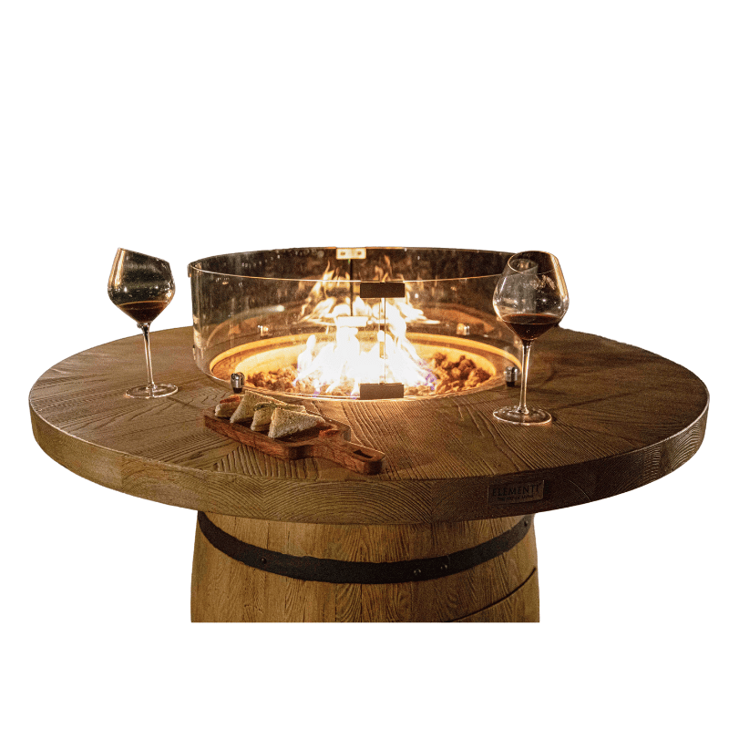 Elementi Tuscany Barrel Fire Table