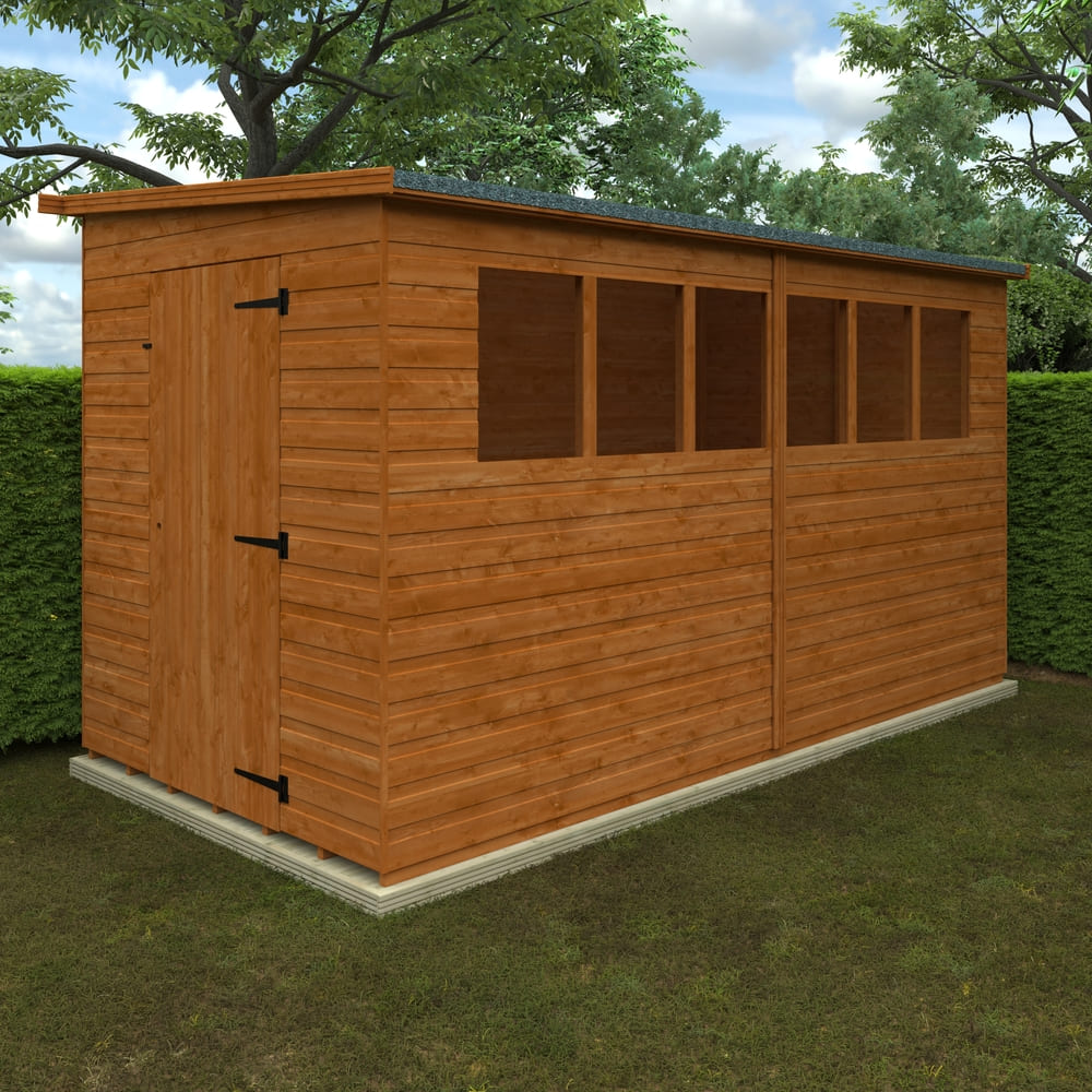 Lean-To Pent Shiplap Shed