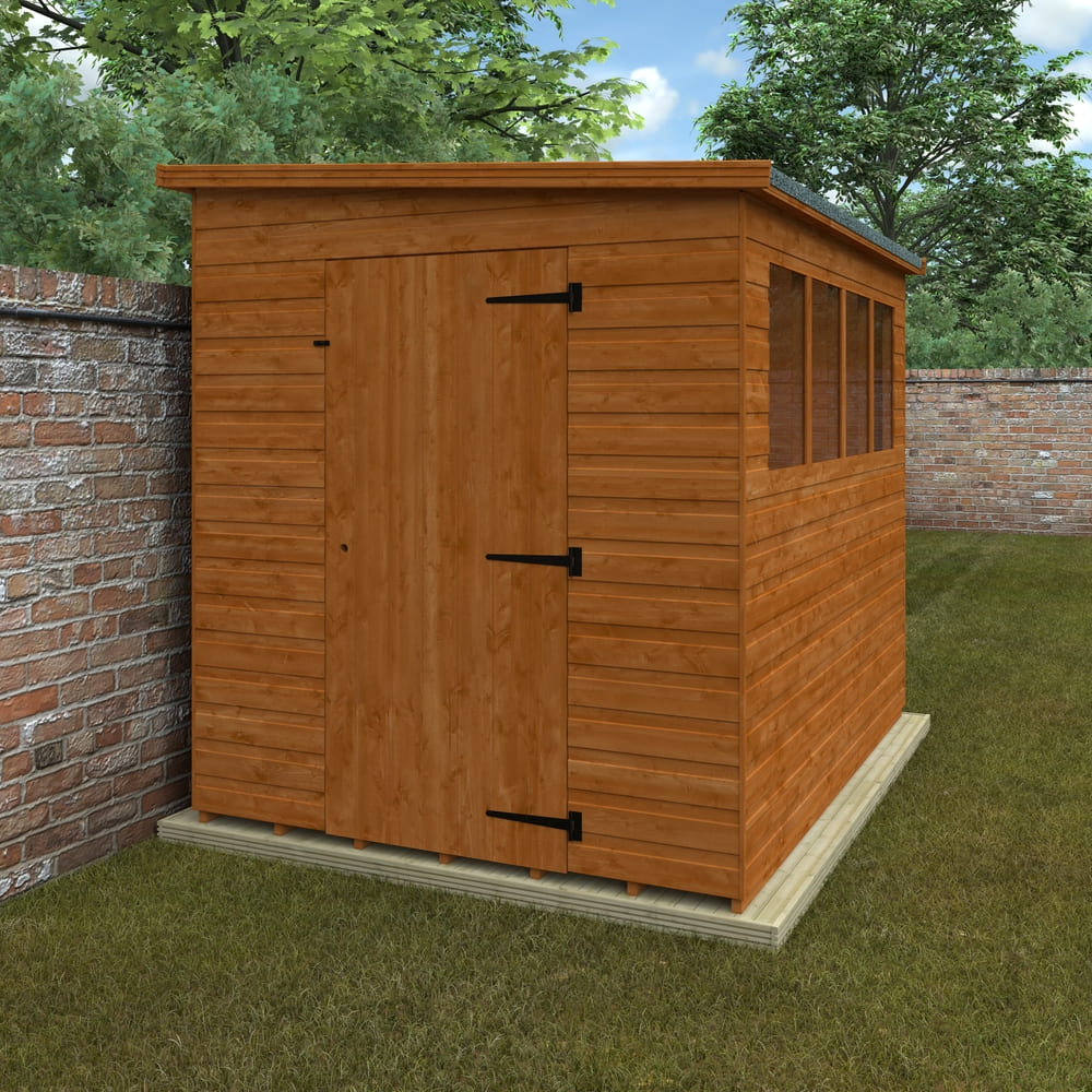 Lean-To Pent Shiplap Shed