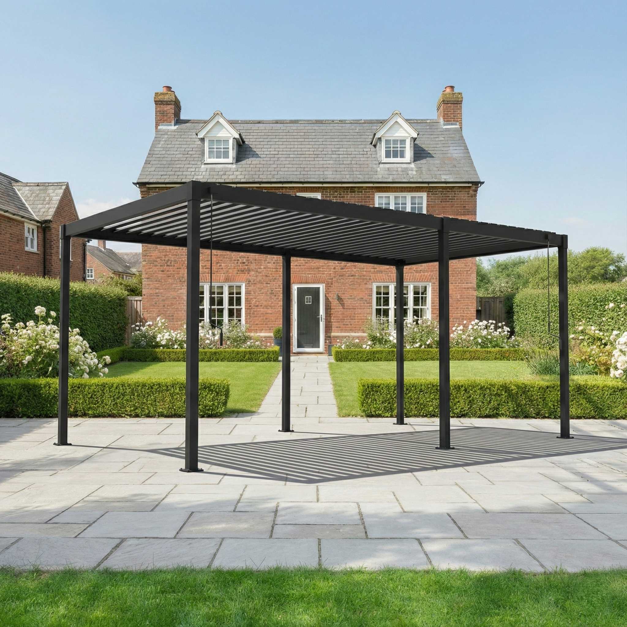 Nova Shadow Luna Pergola in Grey