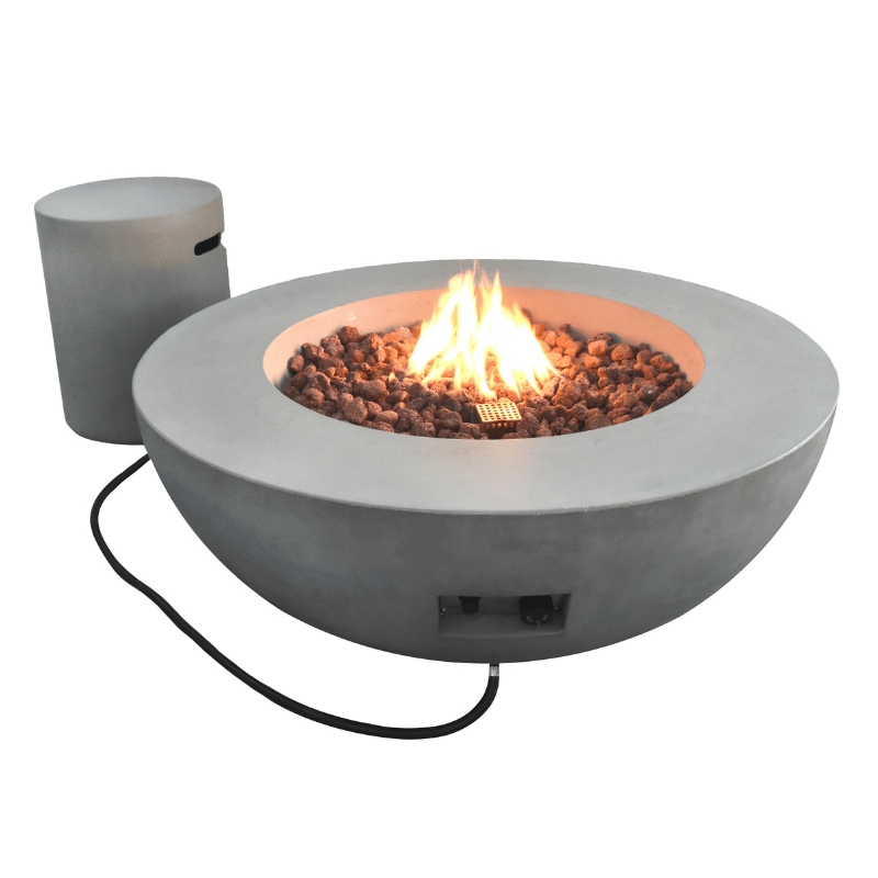 Lunar Fire Bowl with Gas