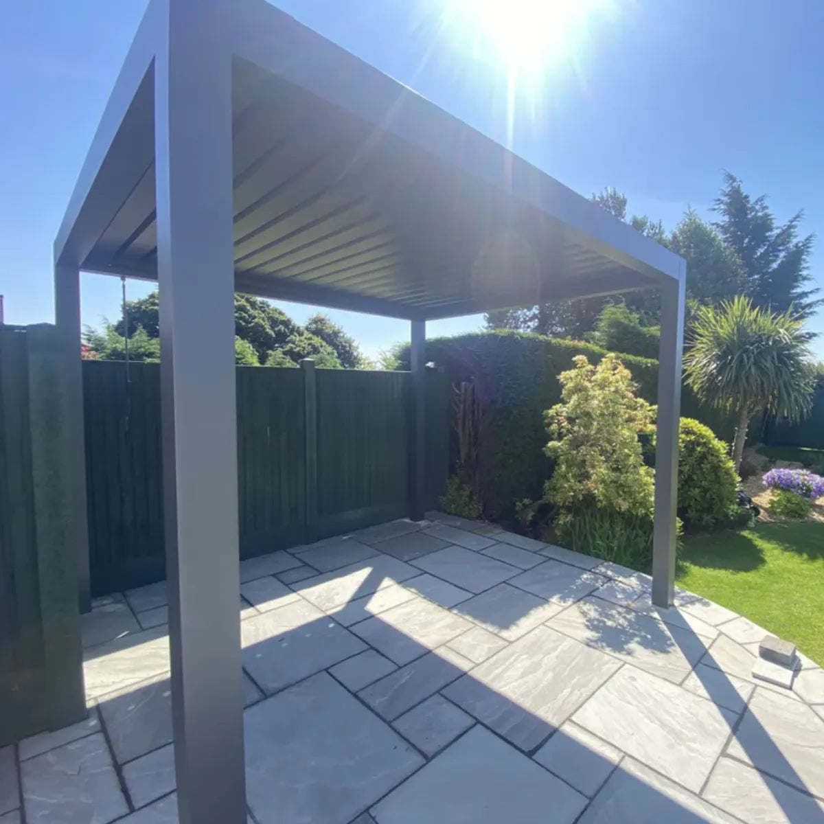 Luxe Manual Louvered Roof LED Aluminium Pergola