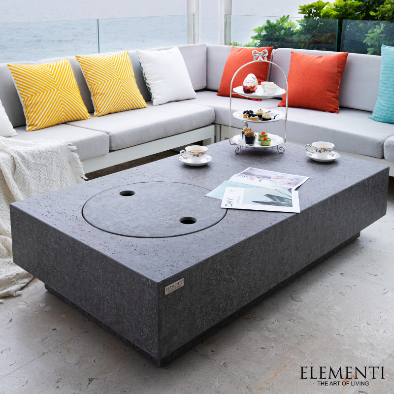Elementi Metropolis Fire Pit Table