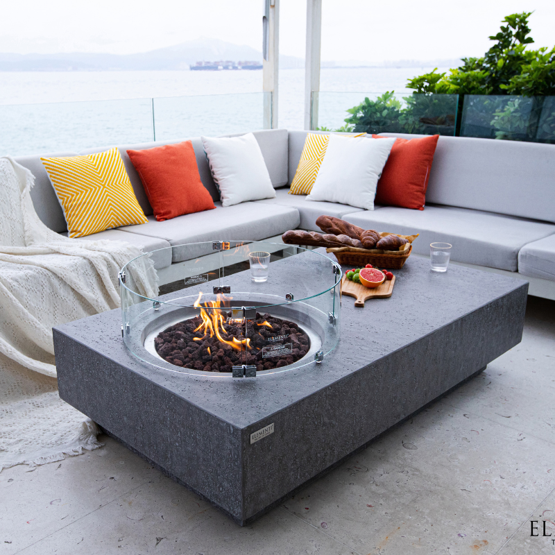 Elementi Metropolis Fire Pit Table