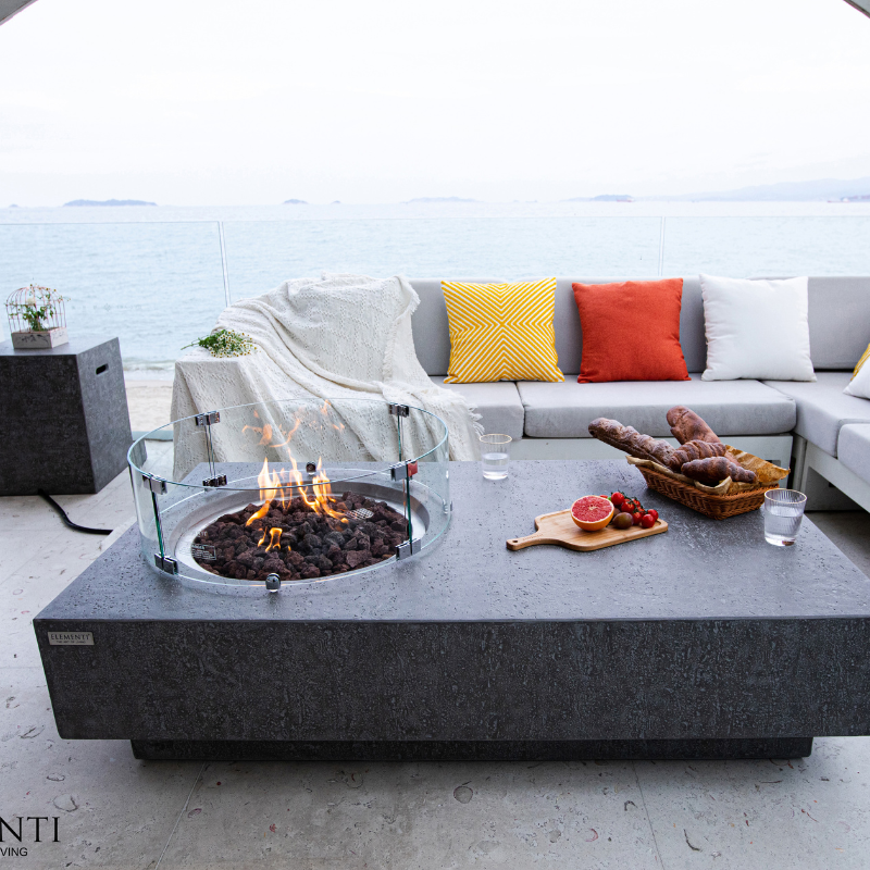 Elementi Metropolis Fire Pit Table