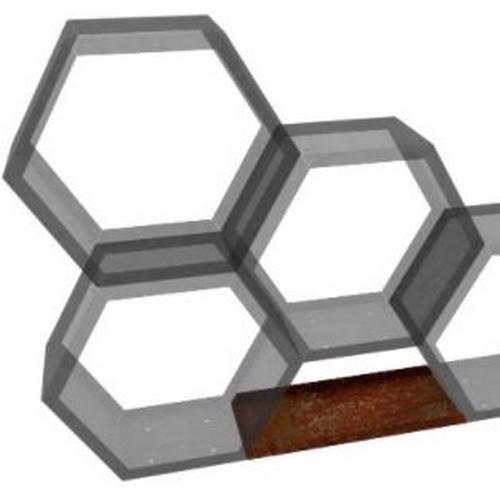 Mevus Linkable Connectors Corten Steel Wood Storage