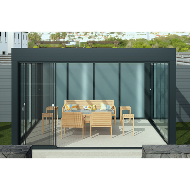 Mono veranda front elevation