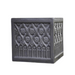 Clayfibre Moroccan Cube Planter   Silver