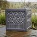 Clayfibre Moroccan Head Cube Planter   Silver
