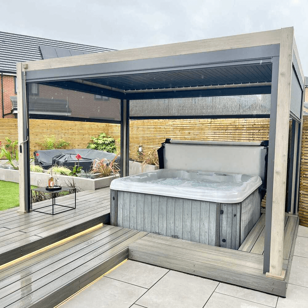 Nova Titan Pergola - Wood Look