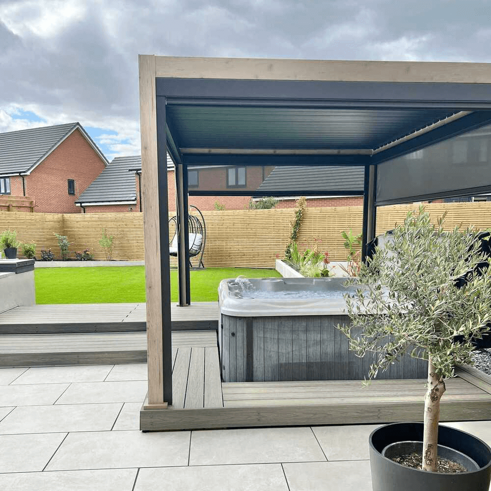 Nova Titan Pergola - Wood Look