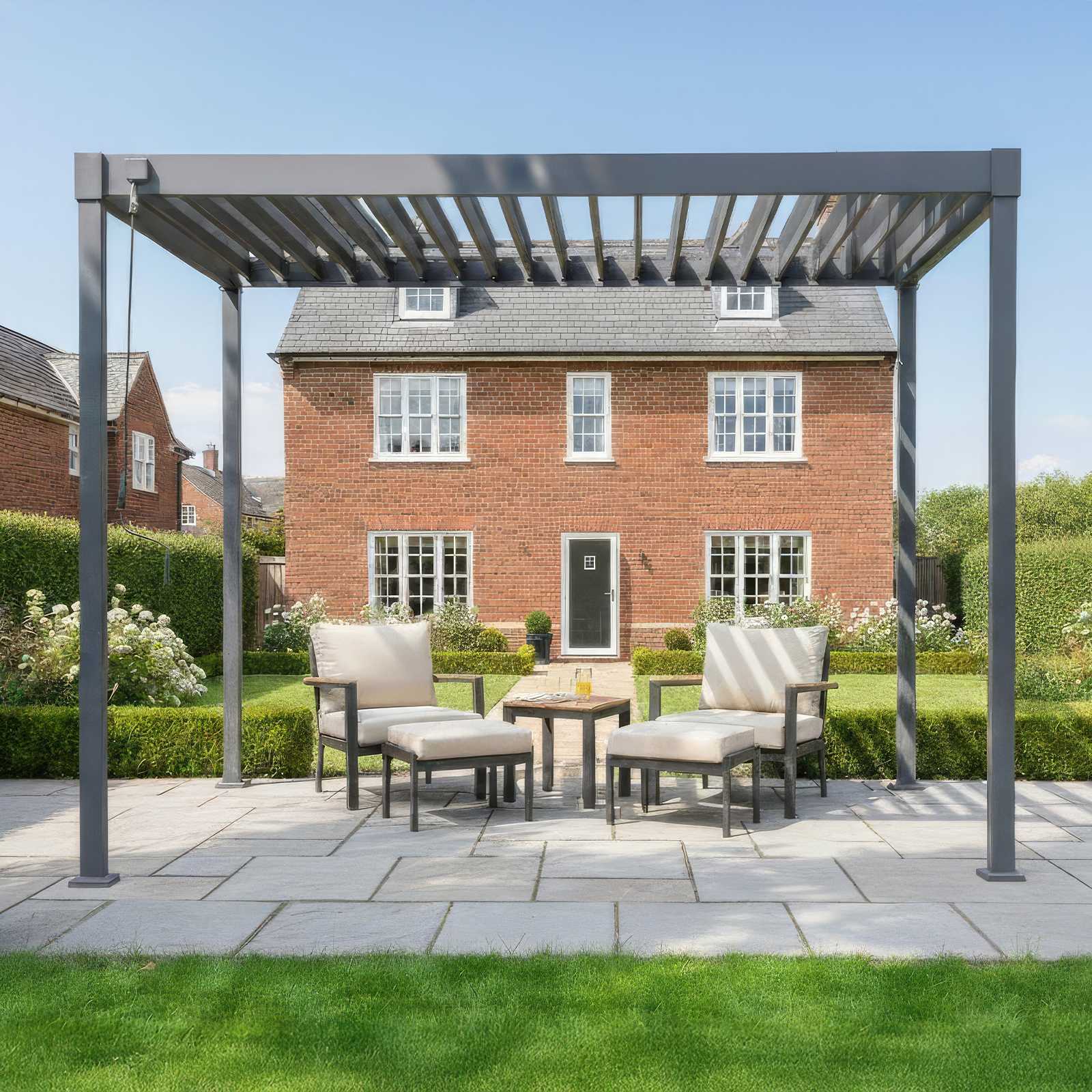 Nova Shadow Luna Pergola in Grey
