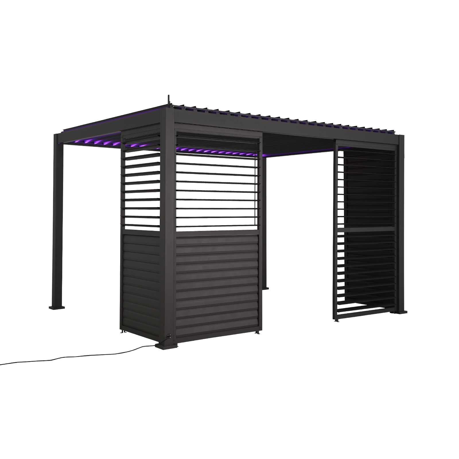 Side Wall With Adjustable Louvres - Nova Titan