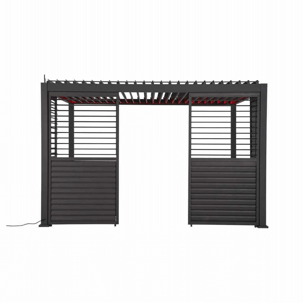 Nova Titan Aluminium Side Wall with Adjustable Louvres