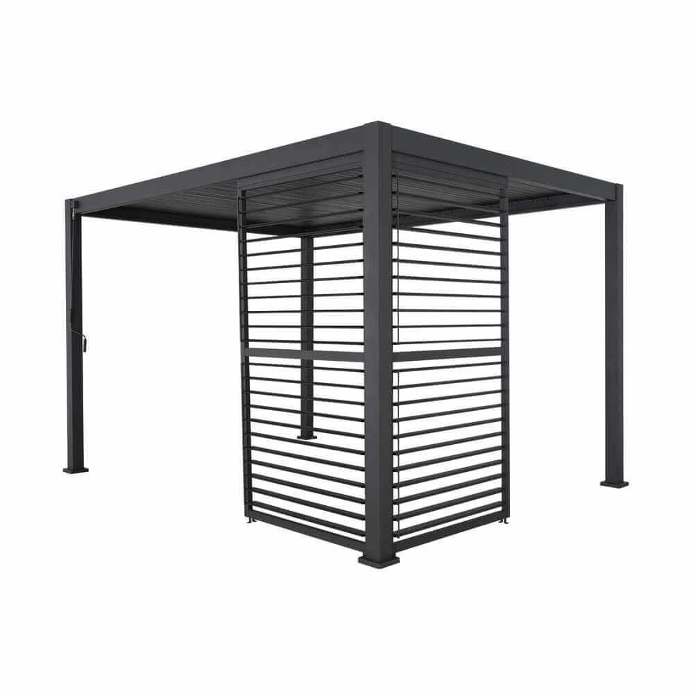 Nova Titan Aluminium Side Wall with Adjustable Louvres