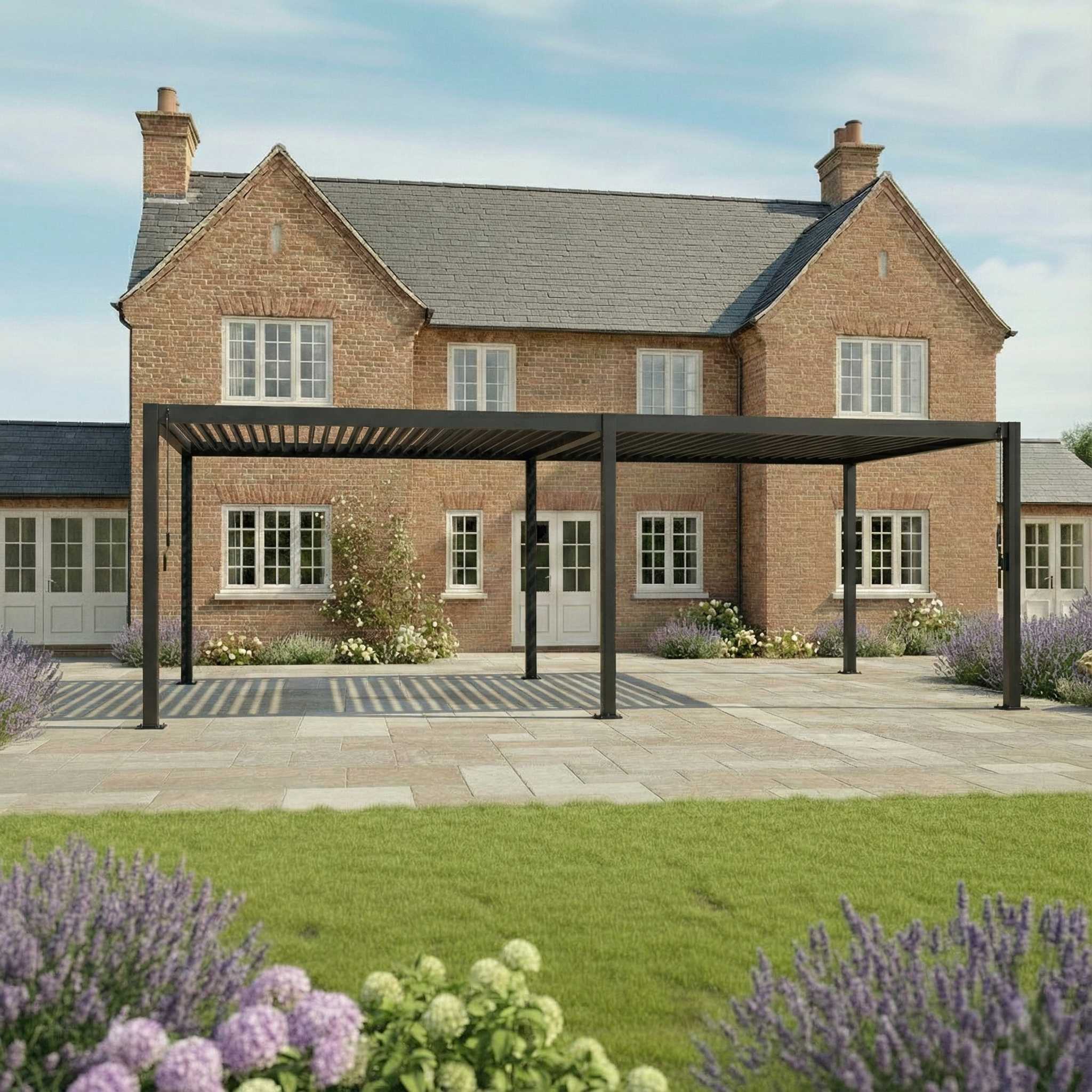 Nova Titan Aluminium Pergola - Grey