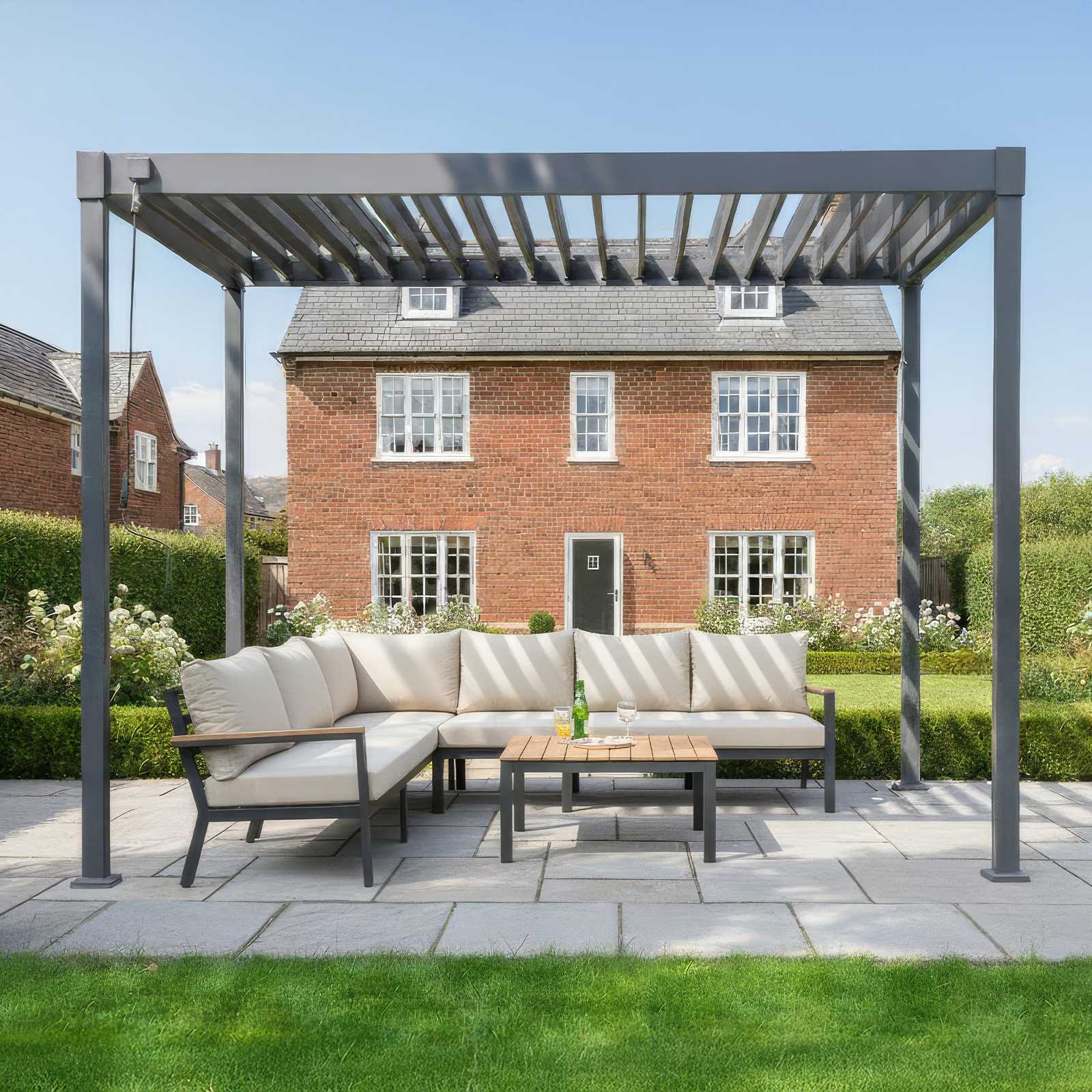 Nova Shadow Luna Pergola in Grey
