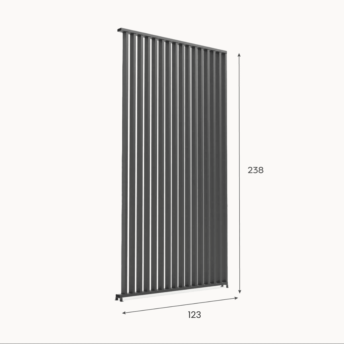 Nova Titan Vertical Louvre Side Wall Panel