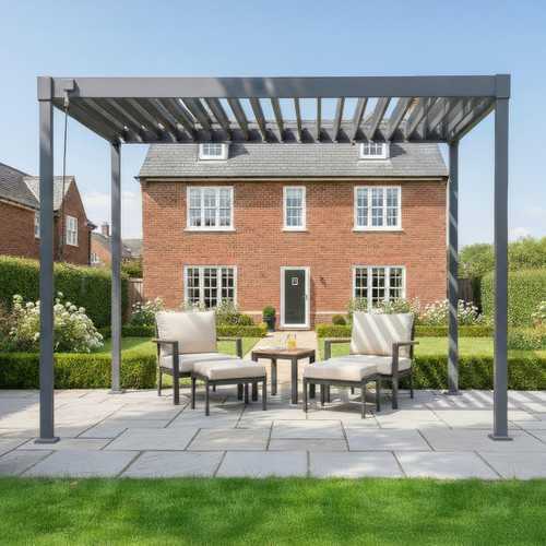 Nova Shadow Luna Pergola in Grey