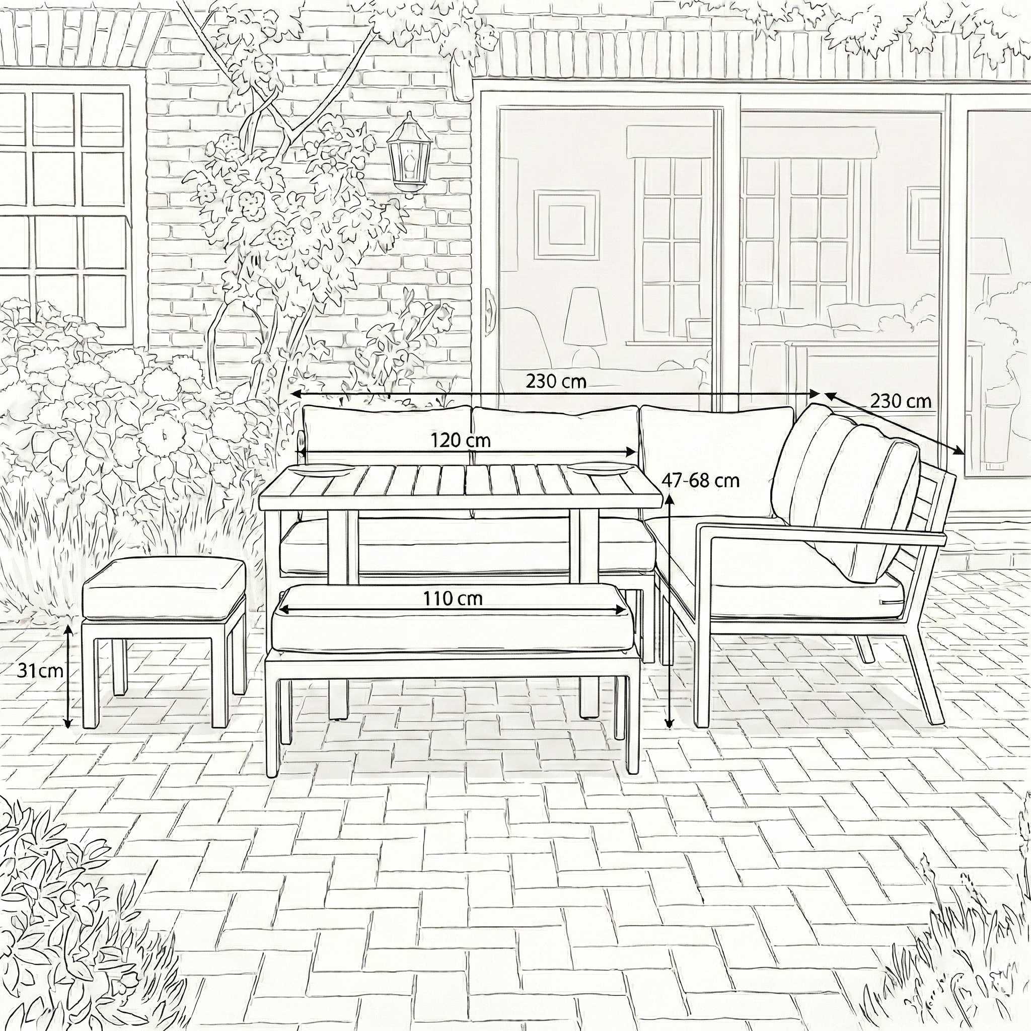Nova Eleanor side table outdoor