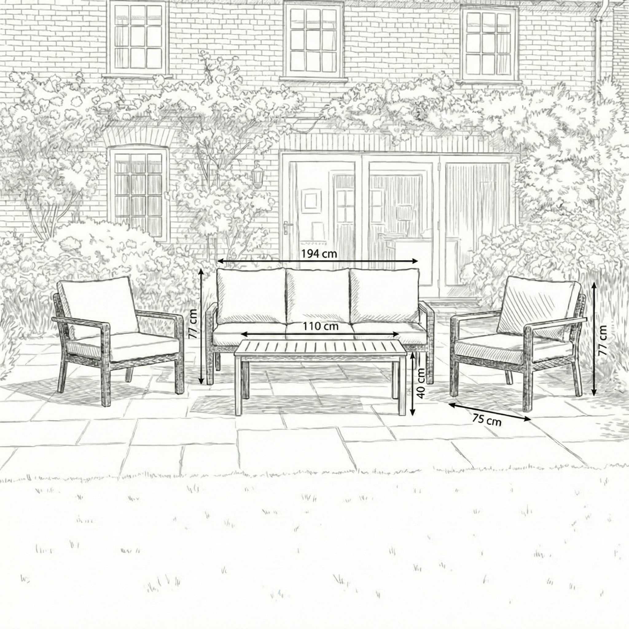 Nova Eleanor side table outdoor