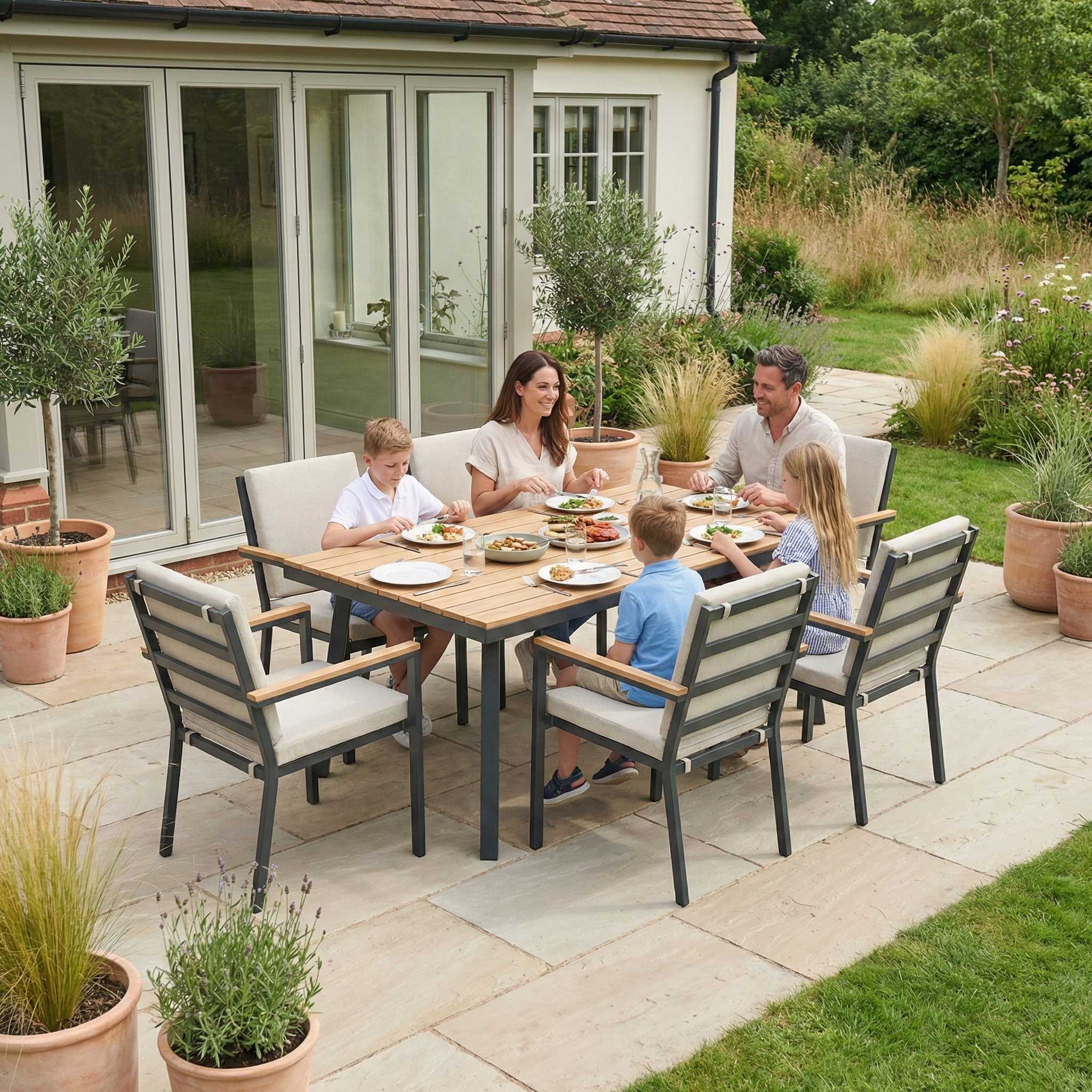 Nova - Heidi 6 Seat Dining Set - 1.5 x 1.0m Rectangular Table