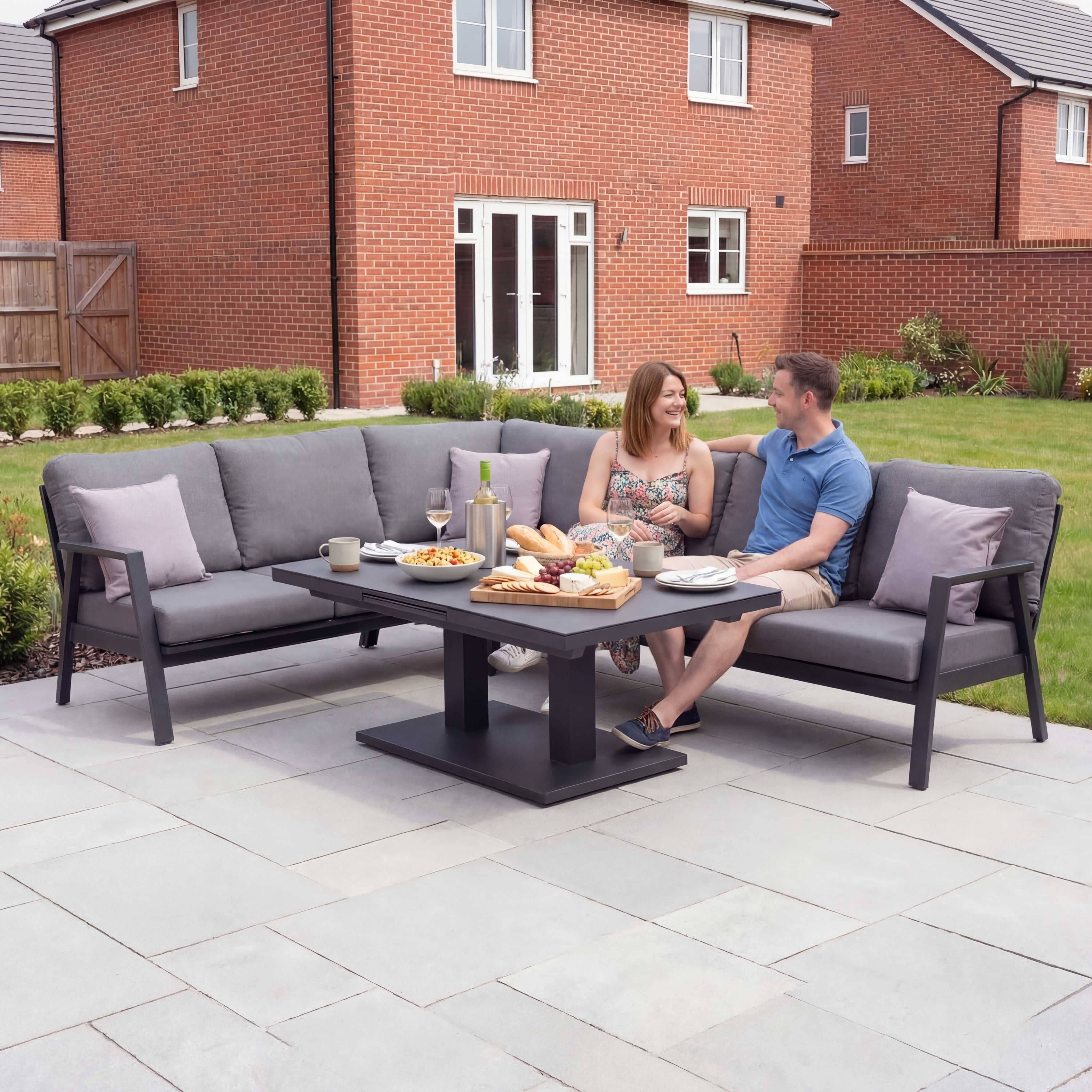 Nova - Phoenix L-Shaped Corner Sofa Lounge Dining Set