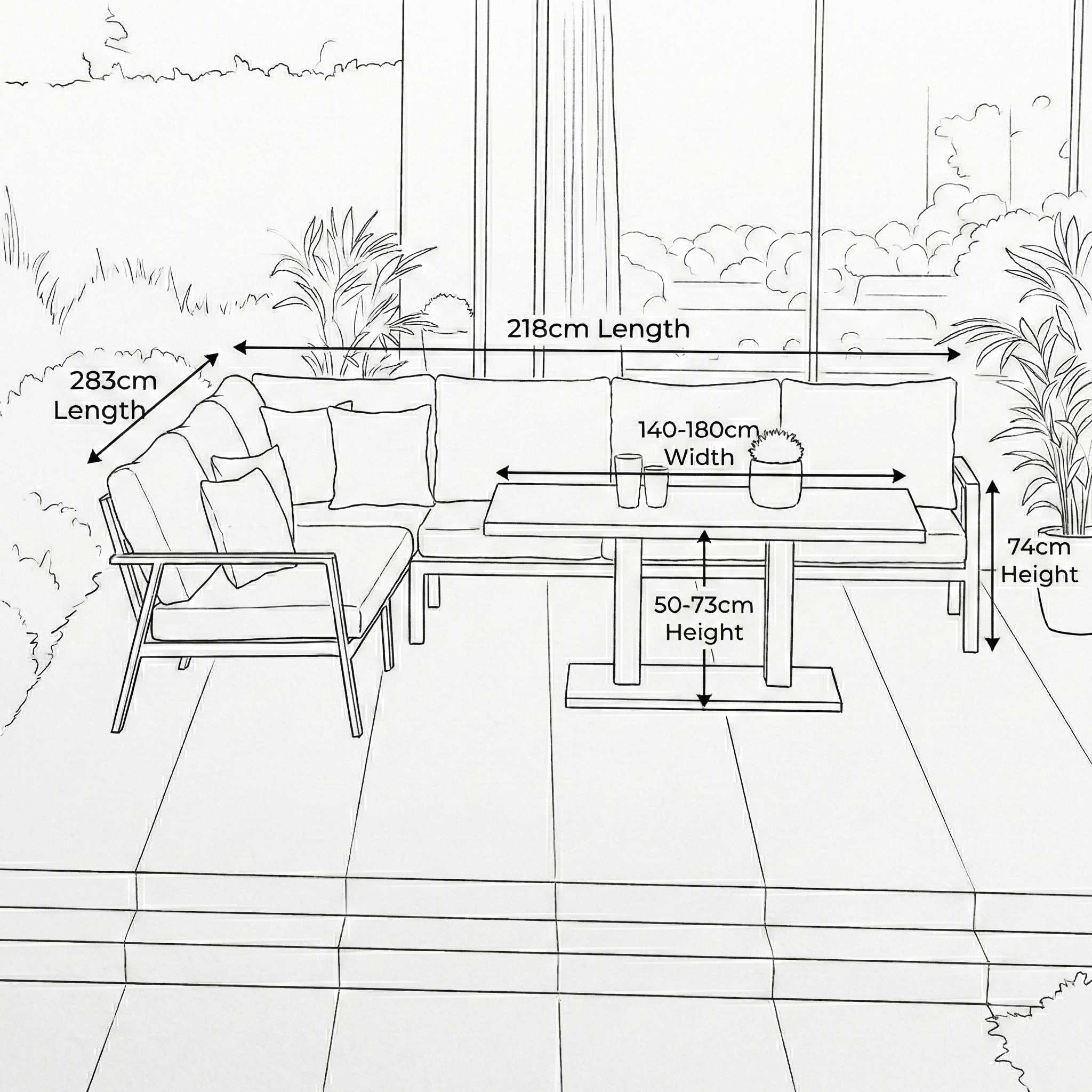 Nova Eleanor side table outdoor