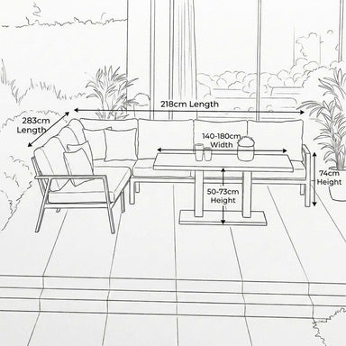 Nova Eleanor side table outdoor