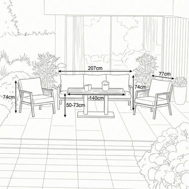 Nova Eleanor side table outdoor