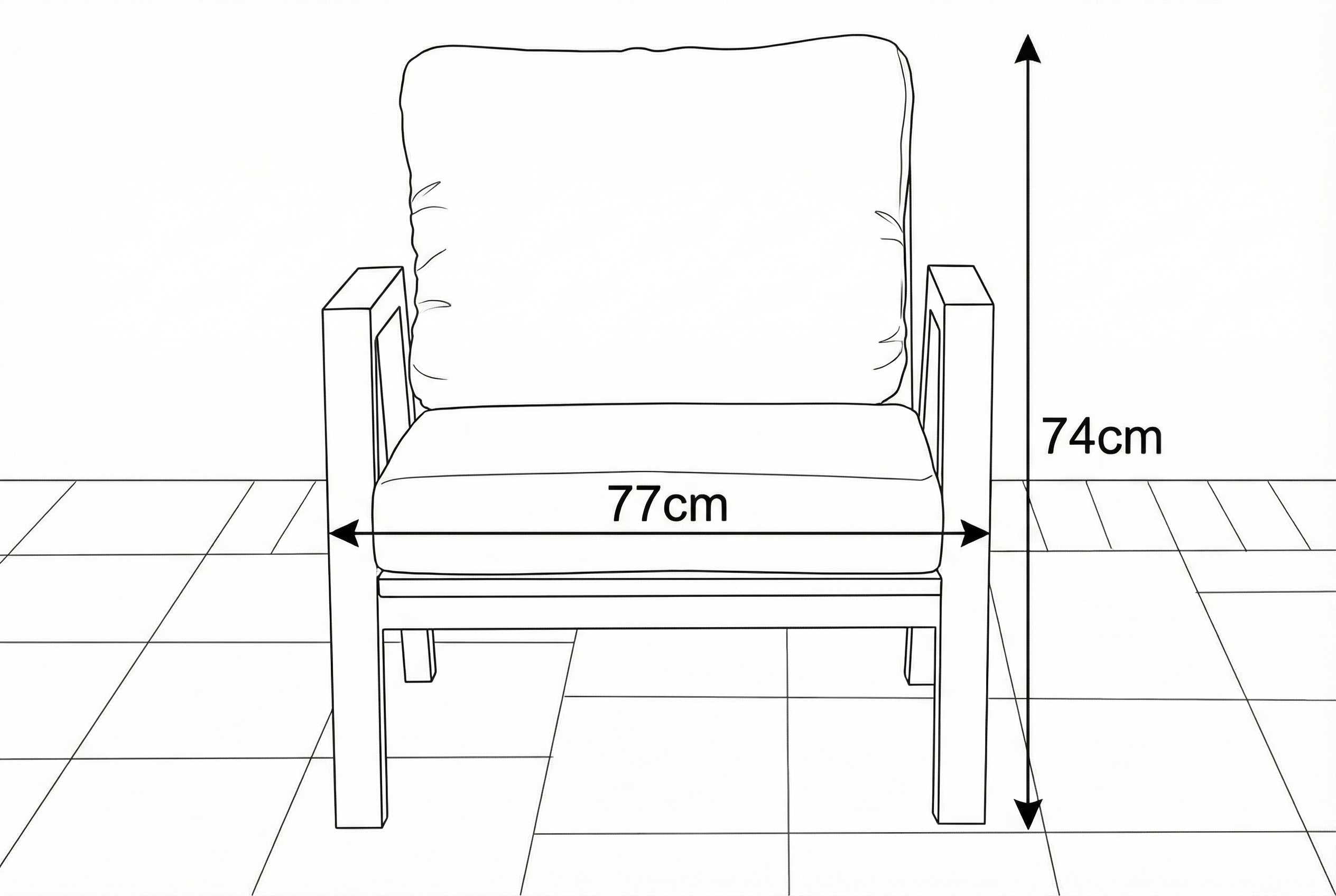 Nova outdoor furniture detail cushions