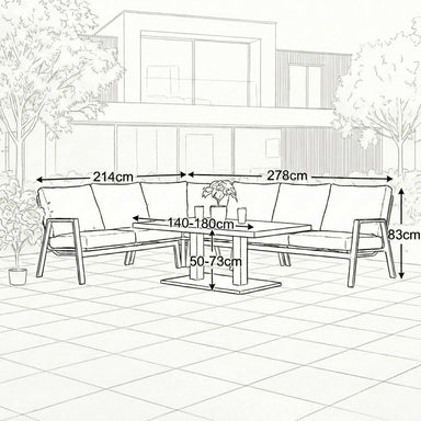 Nova reclining chair outdoor layout