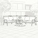 Nova reclining chair outdoor layout