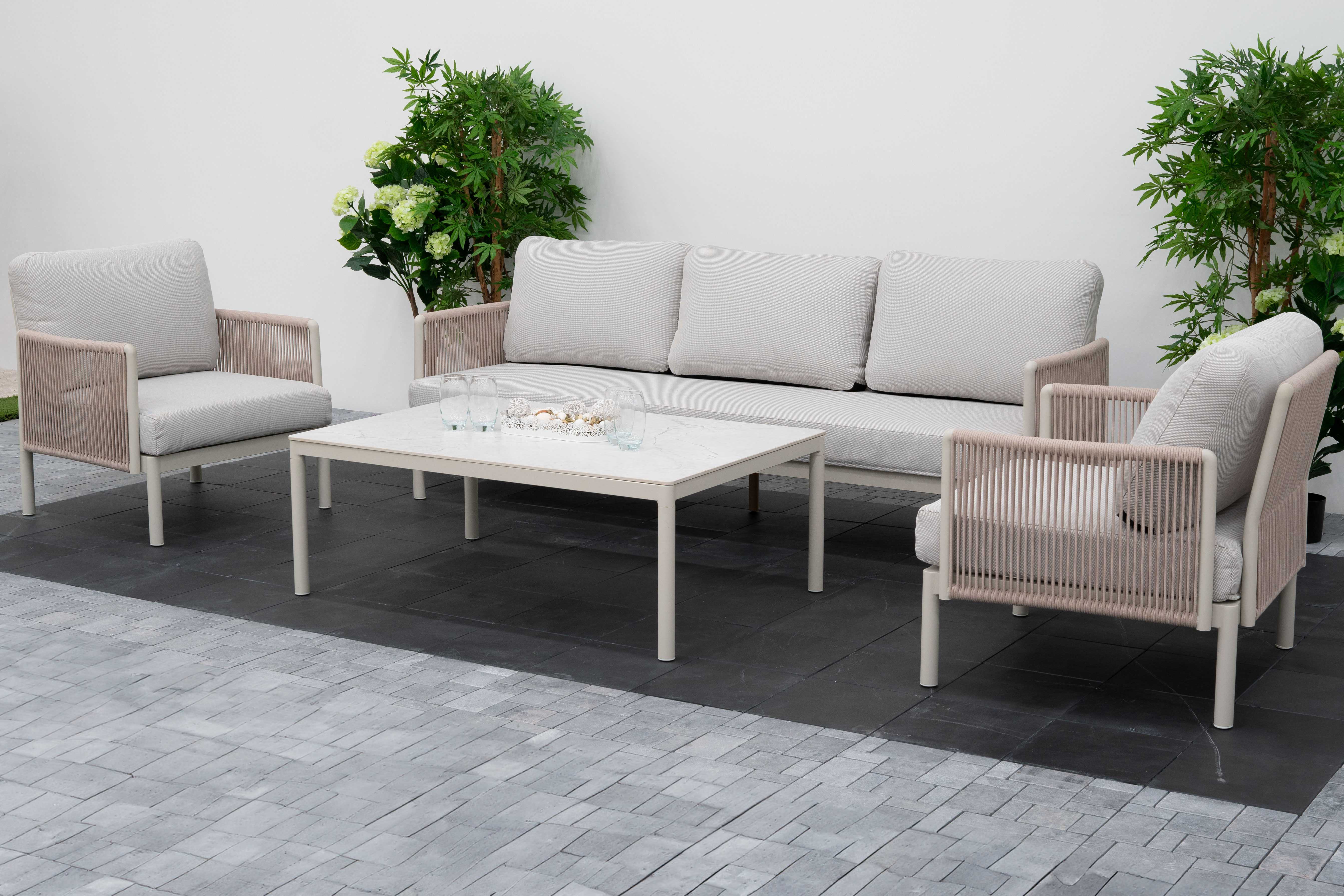 Nova outdoor seating set garden layout