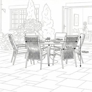 Nova outdoor seating set main product