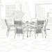 Nova outdoor seating set main product