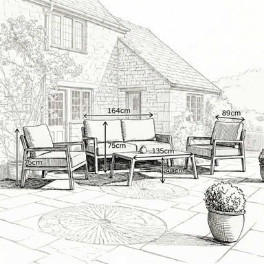 Nova outdoor seating set main product