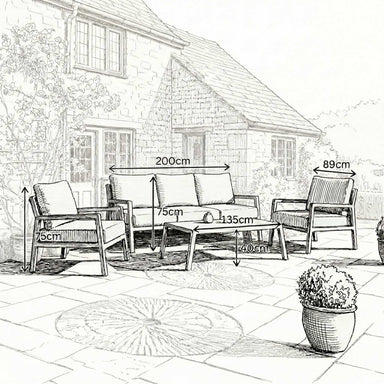 Nova outdoor seating set main product
