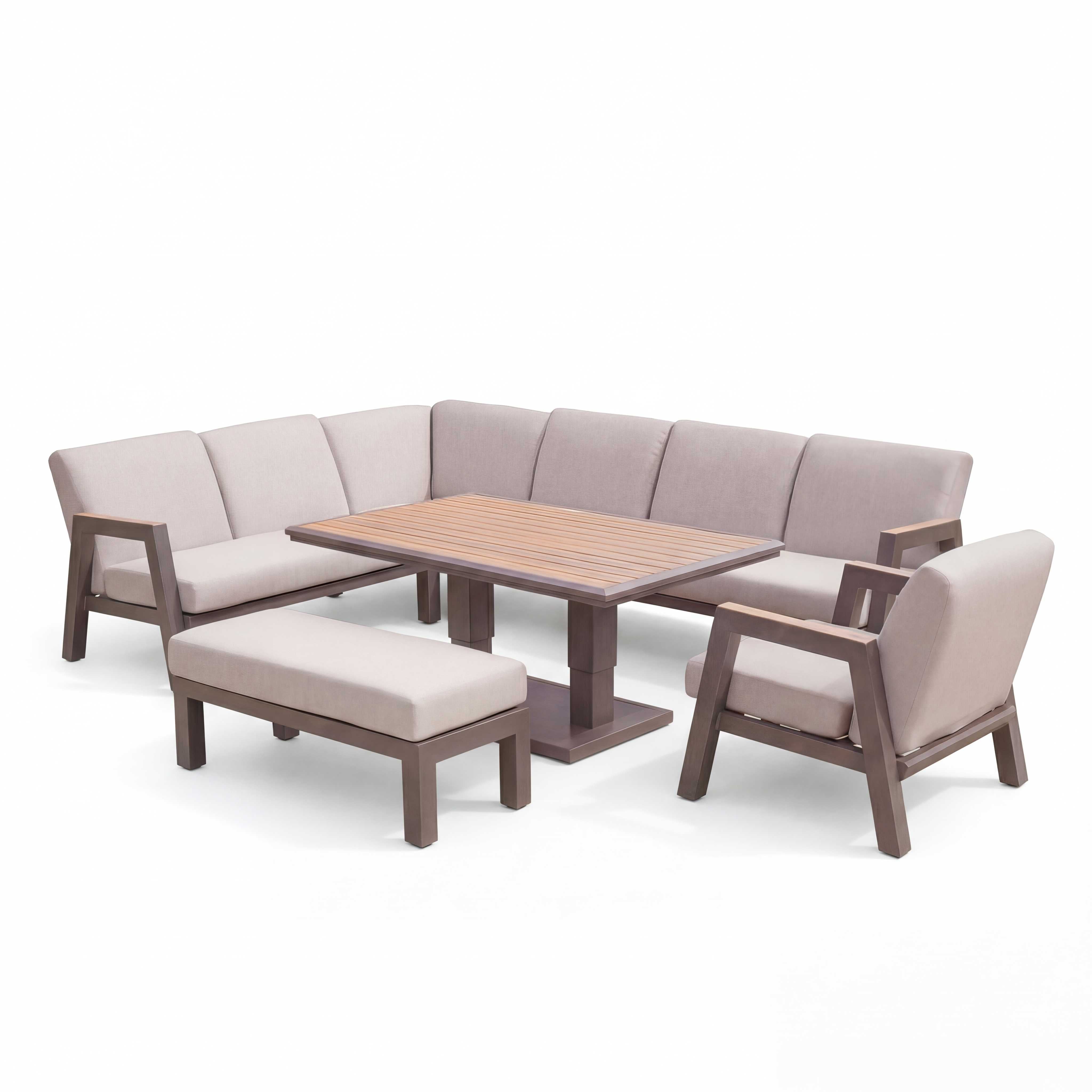 Nova outdoor furniture set seating layout