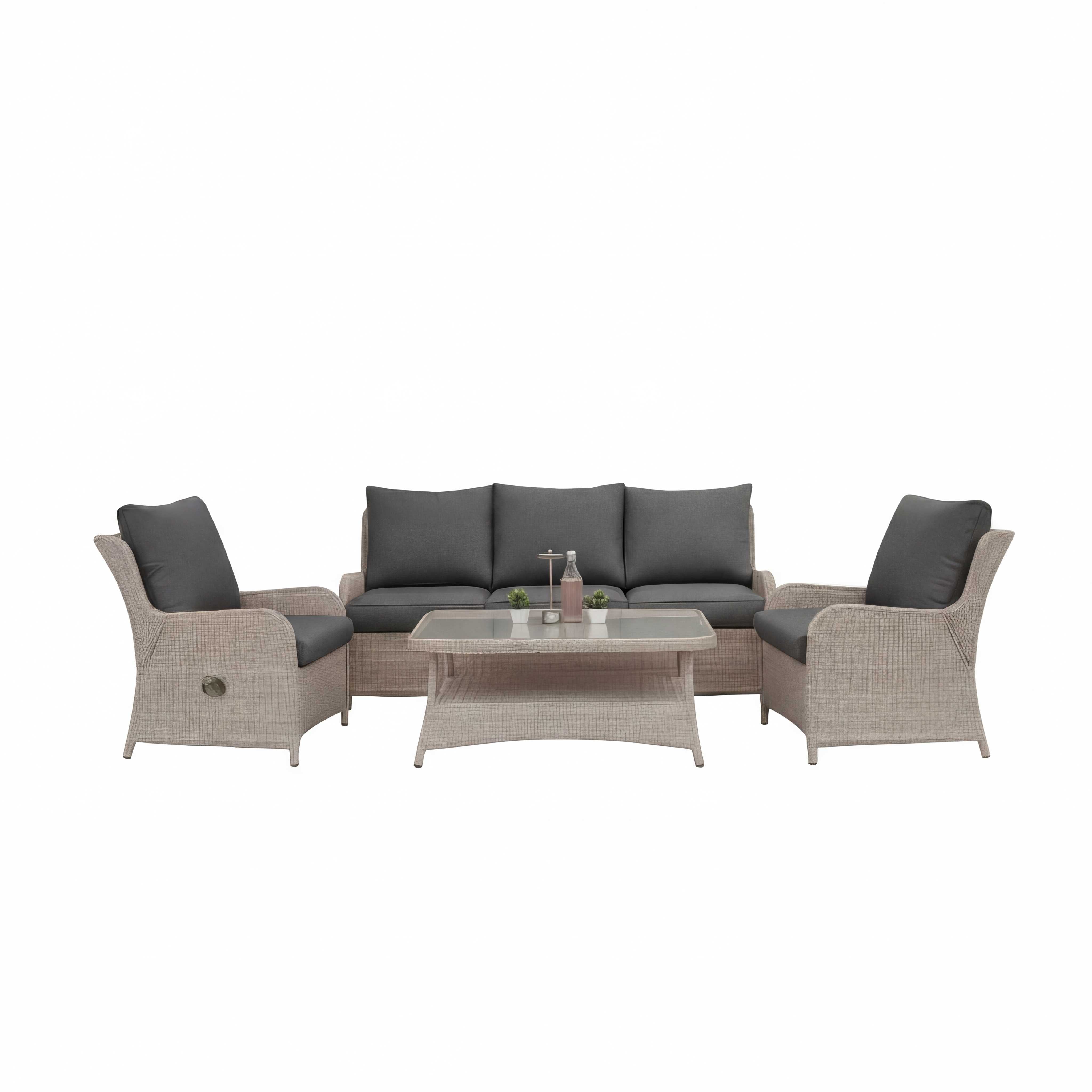 Nova garden sofa set angled view