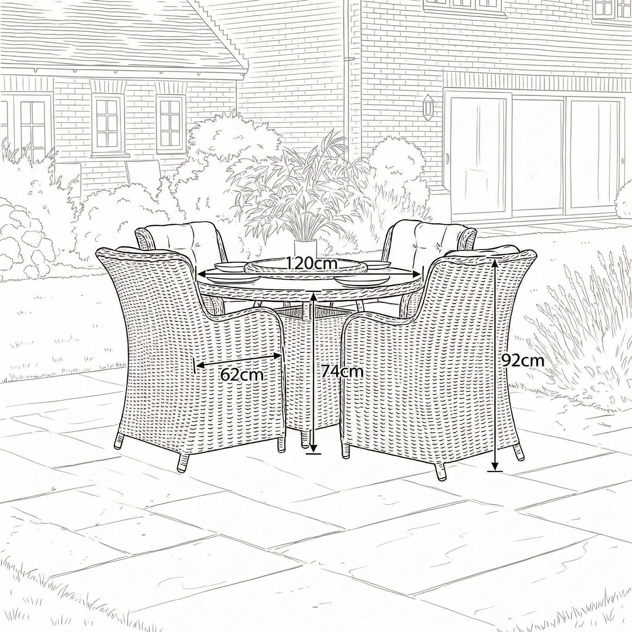 Nova outdoor seating set garden