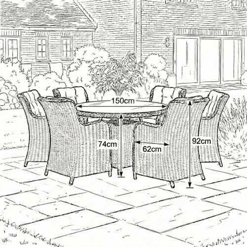 Nova garden seating set side view